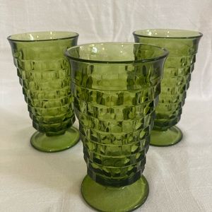 Set of 3 Vintage Drinking Glasses